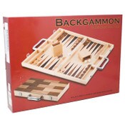 Wholesale - 17" WALNUT-BEECH-SAPELE-BASS WOOD BACKGAMMON BOARD GAME C/P 5, UPC: 028672733569